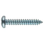 HILLMAN Screw, #14 Thread, 1-1/2 in L, Pan Head, Combo Drive, Sharp Point, Steel, Zinc, 100 PK 74090